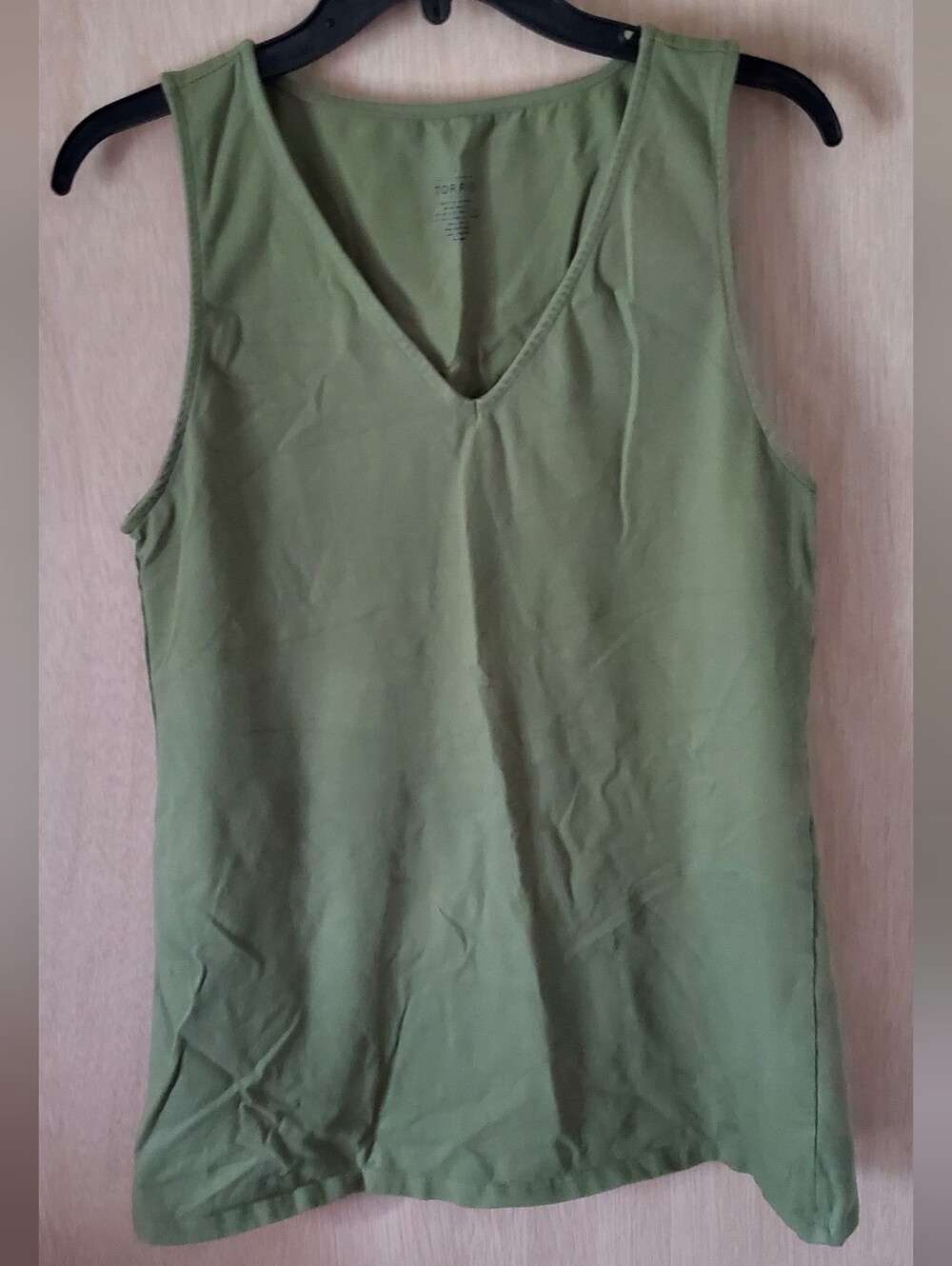 Torrid Olive Green V-Neck Tank Top, Size 2x GUC